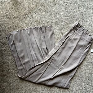 Women’s Maxi Skirt in Taupe Button-Front